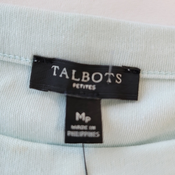 Talbots 100% Cotton Color Block T-Shirt Mini Dress Size Medium Petite NWT - Picture 5 of 10